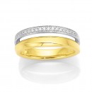 9ct-Two-Tone-Diamond-Ring Sale