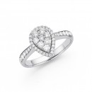 9ct-White-Gold-Diamond-Ring-Total-Diamond-Weight-50ct Sale