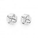 Silver-Woolmark-Knot-Studs Sale