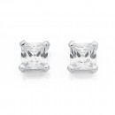 Sterling-Silver-Cubic-Zirconia-Stud-Earrings Sale