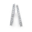 Sterling-Silver-20mm-Cubic-Zirconia-Hoop-Earrings Sale