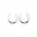 Sterling-Silver-Cubic-Zirconia-Horseshoe-Studs Sale