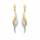 9ct-Wave-Drop-Earrings Sale