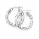 9ct-White-Gold-21mm-Twist-Hoops-21mm Sale