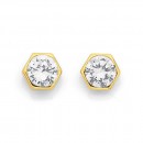 9ct-Cubic-Zirconia-Studs Sale