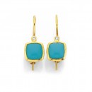 9ct-Turquoise-Diamond-Earrings Sale