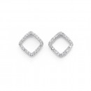 9ct-Diamond-Square-Studs Sale