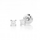 18ct-White-Gold-Princess-Cut-Diamond-Studs-Total-Diamond-Weight25ct Sale