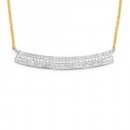 9ct-Cubic-Zirconia-Bar-Necklet Sale