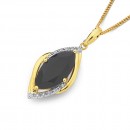 9ct-Onyx-Diamond-Pendant Sale