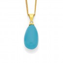 9ct-Turquoise-Diamond-Pendant Sale