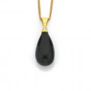 9ct-Onyx-Diamond-Pendant Sale