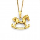 9ct-Diamond-Set-Rocking-Horse-Pendant Sale