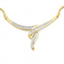 9ct-Twist-Diamond-Necklet Sale