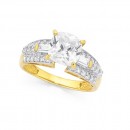 9ct-Cubic-Zirconia-Ring Sale