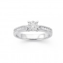 9ct-White-Gold-Diamond-Cluster-Ring-TDW40ct Sale