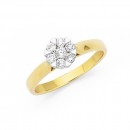 9ct-Diamond-Cluster-Ring-Total-Diamond-Weight33ct Sale