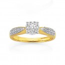 9ct-Cluster-Diamond-Ring Sale