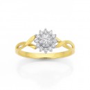 9ct-Cluster-Diamond-Ring Sale