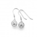 Sterling-Silver-Scroll-Ball-Hook-Earrings Sale