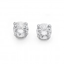 Sterling-Silver-Cubic-Zirconia-Stud-Earrings Sale