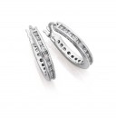 Sterling-Silver-16mm-Channel-Set-Cubic-Zirconia-Hoop-Earrings Sale