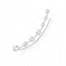 Sterling-Silver-Cubic-Zirconia-Single-Ear-Climber Sale