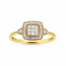 9ct-Gold-Diamond-Ring-TDW25ct Sale