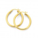 9ct-25mm-Polished-Hoop-Earrings Sale