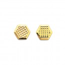 9ct-Hexagon-Pattern-Studs Sale