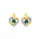 9ct-London-Blue-Topaz-Heart-Studs Sale