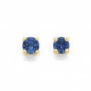 9ct-Created-Sapphire-Studs Sale