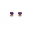 9ct-Amethyst-Studs Sale