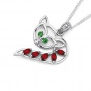 Sterling-Silver-Cubic-Zirconia-Fox-Pendant Sale