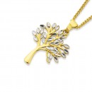 9ct-Two-Tone-Diamond-Cut-Tree-of-Life-Pendant Sale