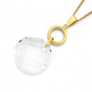 9ct-Swarovski-Crystal-18mm-Circle-Pendant Sale