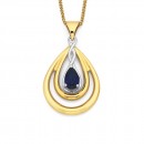 9ct-Created-Sapphire-Pendant Sale