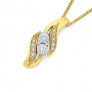 9ct-Diamond-Twist-Pendant Sale