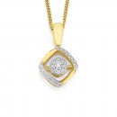 9ct-Floating-Cluster-Diamond-Pendant Sale