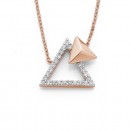 9ct-Rose-Gold-Triangle-Necklet Sale