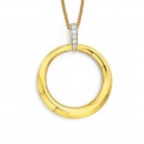 9ct-Circle-Pendant-with-Diamond-Bail Sale