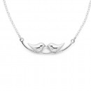 Sterling-Silver-Two-Kissing-Birds-Necklet Sale