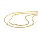 9ct-90cm-Diamond-Cut-Ball-Station-Wheat-Chain Sale