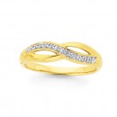 9ct-Diamond-Crossover-Ring Sale