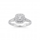 9ct-White-Gold-Diamond-Ring-Total-Diamond-Weight50ct Sale