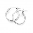 Sterling-Silver-12mm-Half-Round-Hoop-Earrings Sale