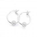 Sterling-Silver-15mm-Filigree-Ball-Hoop-Earrings Sale