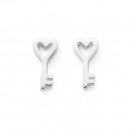 Sterling-Silver-Heart-Key-Studs Sale