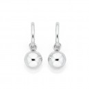 Hoop-with-10mm-Euro-Ball-Earrings-in-Sterling-Silver Sale