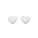 Sterling-Silver-Flat-Heart-Stud-Earrings Sale
